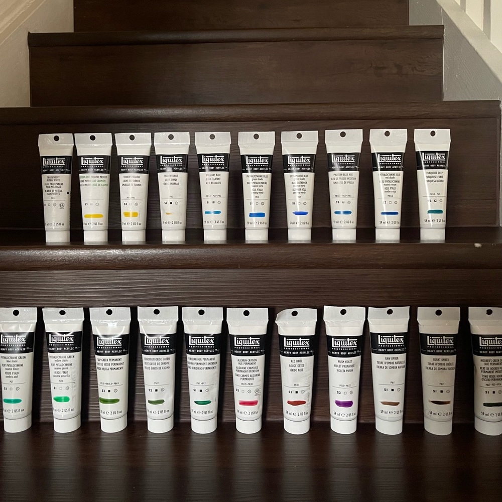 Liquitex Professional Heavy Body Acrylic Paint Bundle (21 Colors - 59ml/2floz)